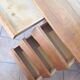 Scandinavian-style verni chene desk / vintage 60s