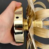 Vintage wall lamp golden leaves