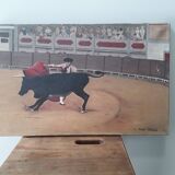Peiture scene de corrida Andre Chatenet
