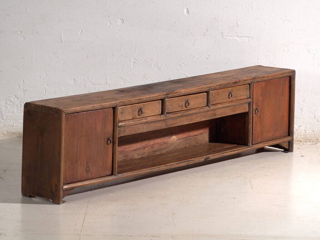 Antique low pine wood furniture – China, circa 1900
