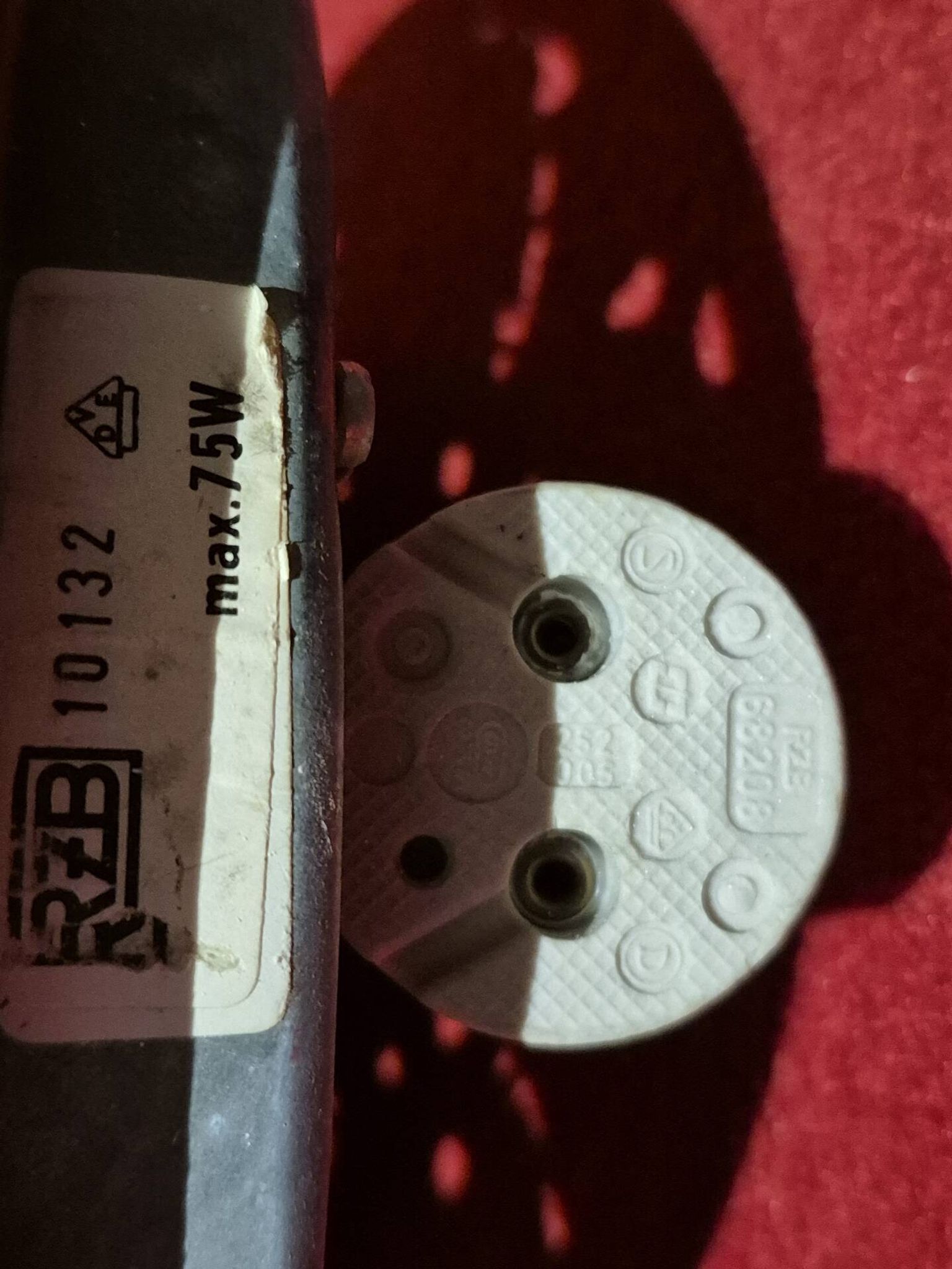Lampe de plafond / mur MCM ø 30 cm - RZB Allemagne vintage