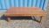 Old industrial workshop coffee table made of solid teak.