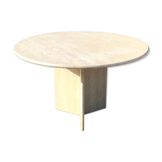 Italian travertine dining table 1970s
