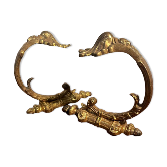 Bronze curtain tieback hook