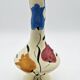 Vintage ceramic pitcher with floral decoration - 637023