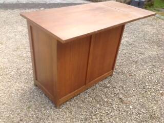 Vintage desk from the 1950s, medium oak