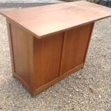Vintage desk from the 1950s, medium oak