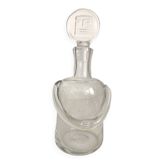 Erikf hoglund crystal carafe, sweden 1960s