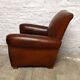 Straight back club chair