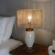 Cracked ceramic table lamp, 1980s