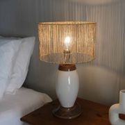 Lampe à poser en céramique craquelée, années 80
