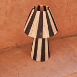 Raffia pendant light, raffia hanging lampshade, 100% handmade