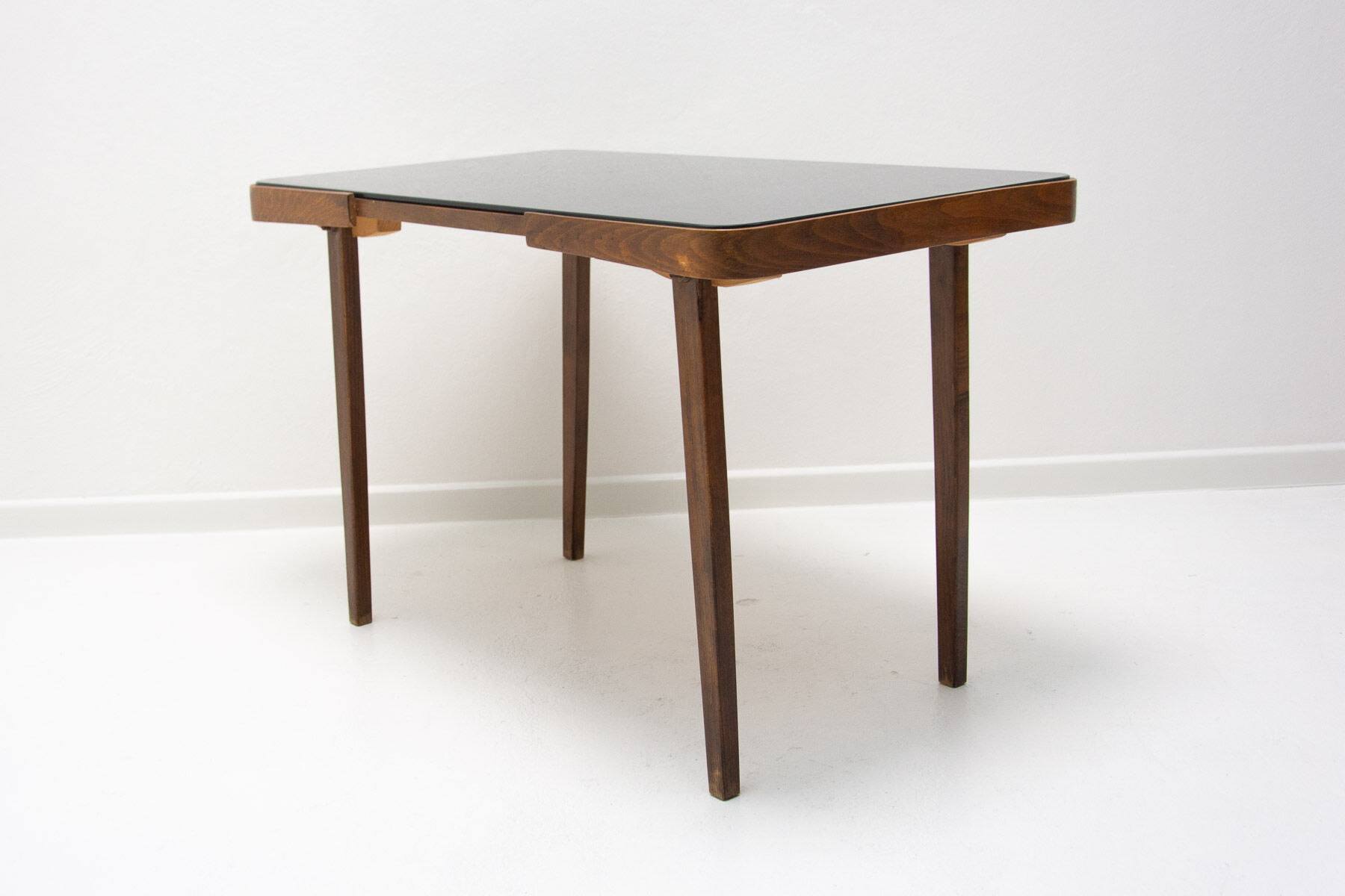 Mid century opaxite glass coffee table, 1960´s, Czechoslovakia