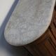 Antique Shop Counter / Kitchen Island in Dutch Pine and Marble, 19th Century