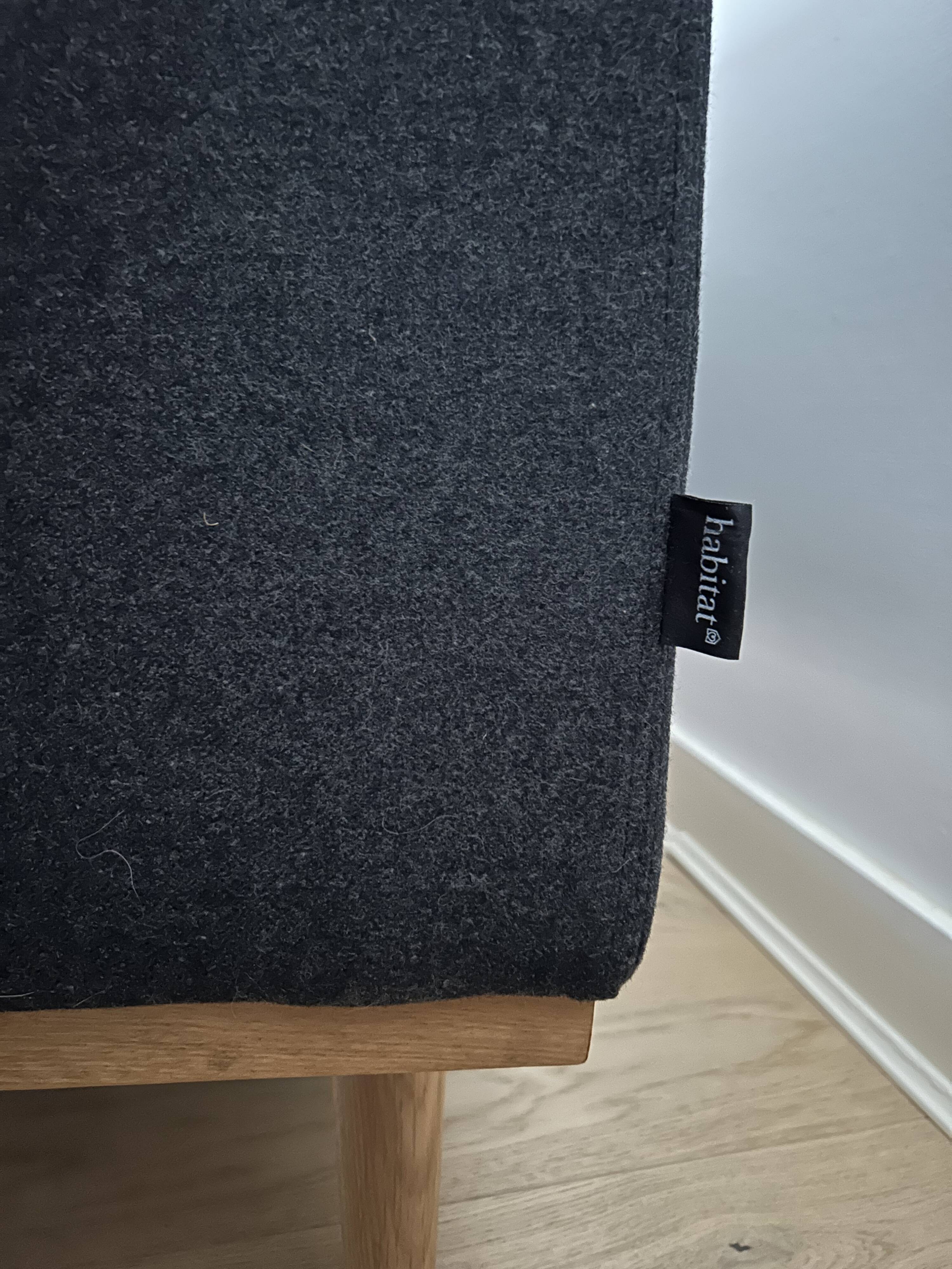 Dark grey 3-seater Scandinavian-style sofa by Habitat