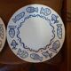 Duo des assiettes décorées poissons
