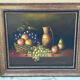 Oil on canvas: still life with fruit