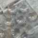 Set of old pressed moulded glass bowls