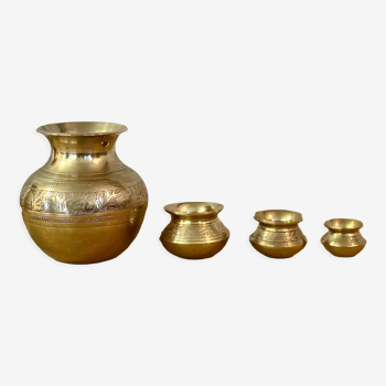 Indian Brass nesting pots