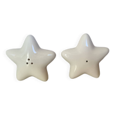 Salière et poivrier figurant une étoile de mer