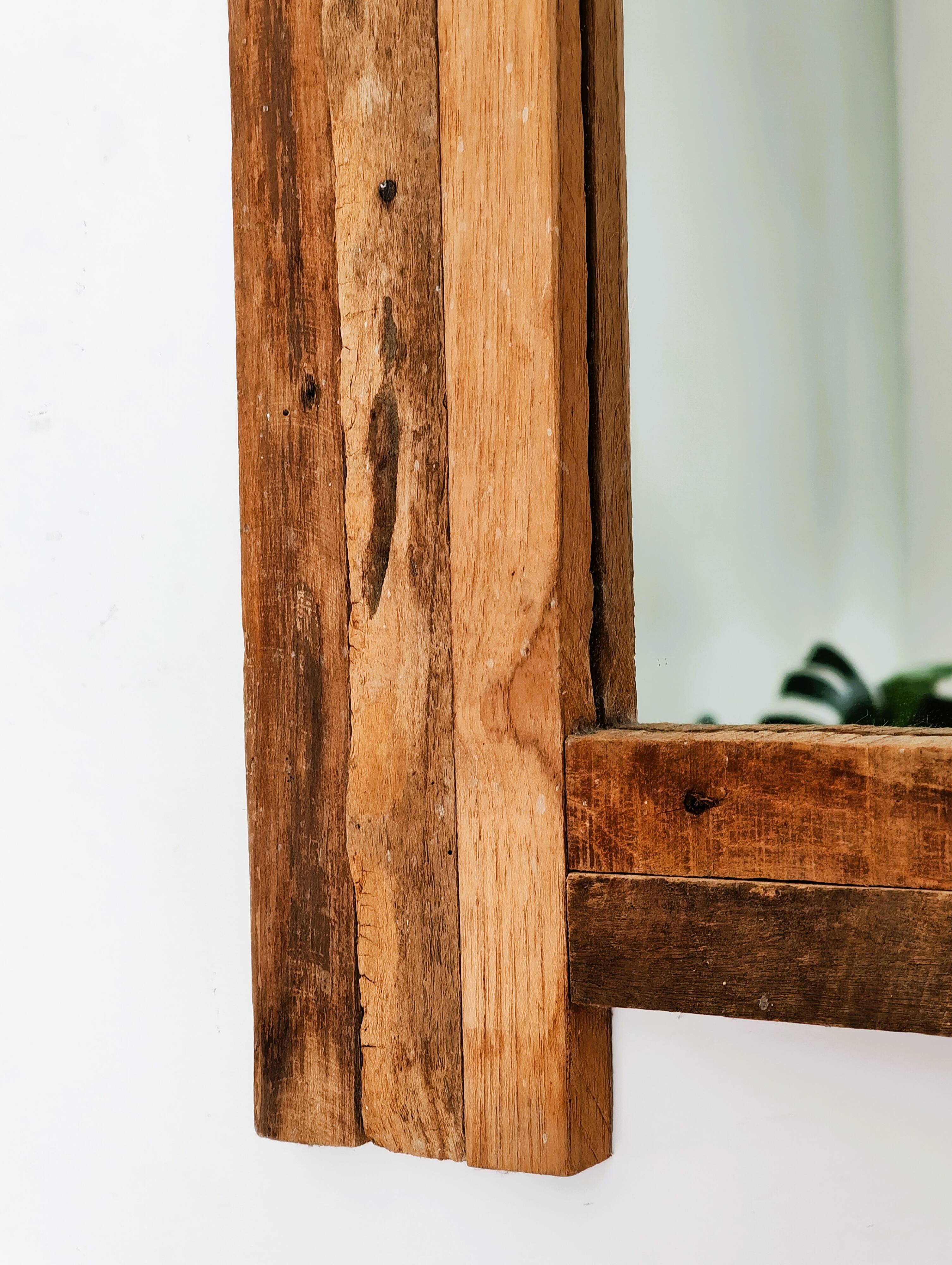 Miroir en bois recyclé