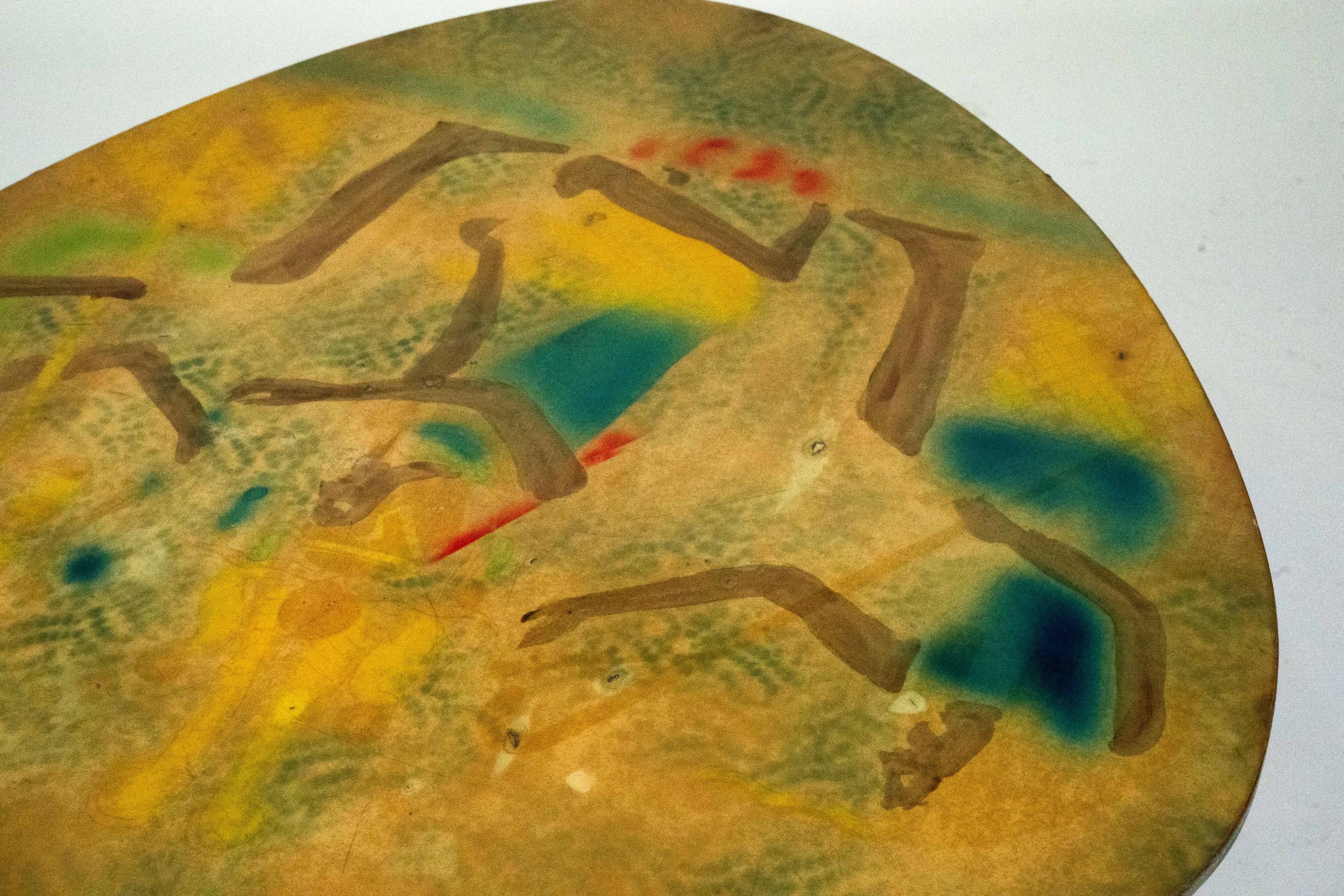 Italian Mid-Century Modern Tripod Coffee Table, 1950s