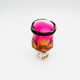 Vase - Sommerso - Josef Hospodka in fuchsia and amber yellow crystal