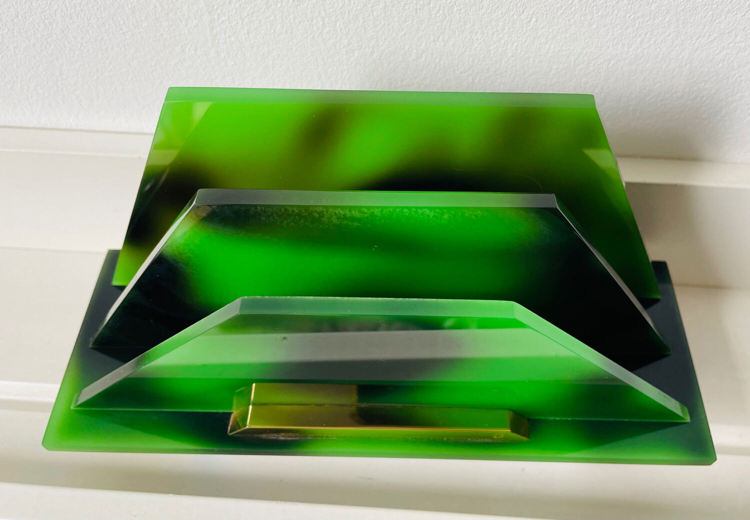 Mail rack tortoiseshell gold starry