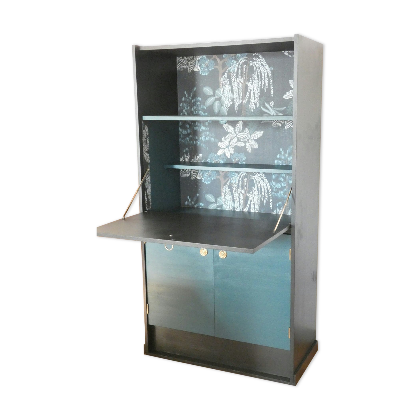 Vintage secretary blue oil
