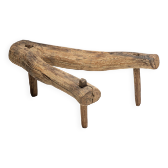 Wabi Sabi Primitive Tripod Stool, France, 18th Century