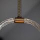 Vintage pendant lamp in Murano glass by Barovier & Toso, 1940s.