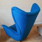 Bergere armchair wing back chair Italian design Years 50 60