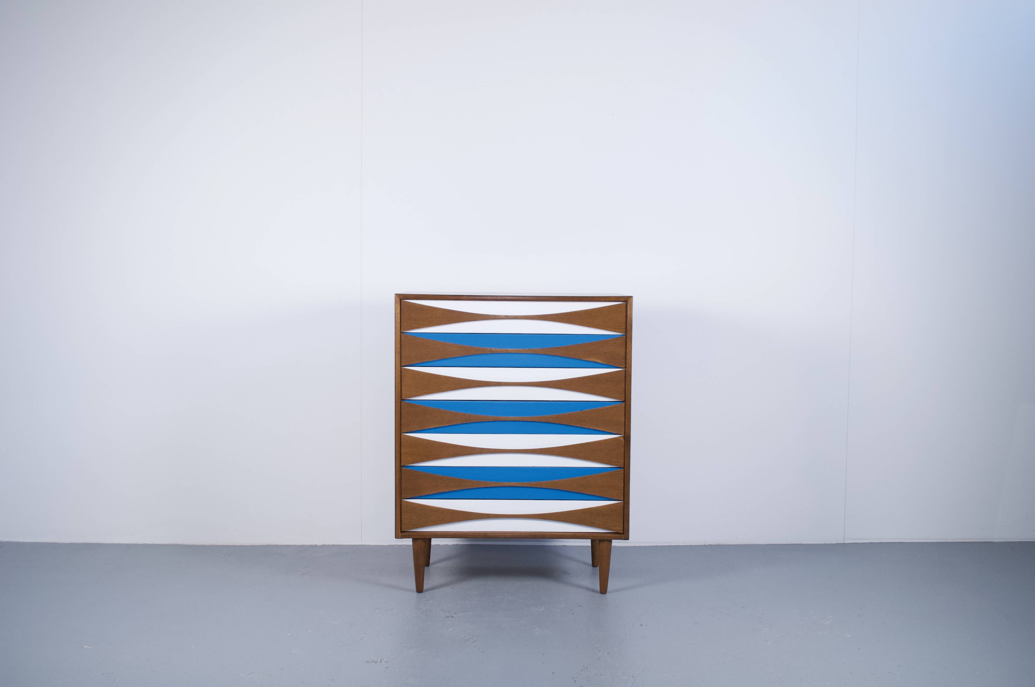Teak chest of drawers by Niels Clausen, 1960s, Niels Clausen Furniture Odense