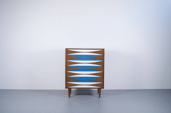 Commode semainier teck niels clausen années 60' niels clausen mobler odense