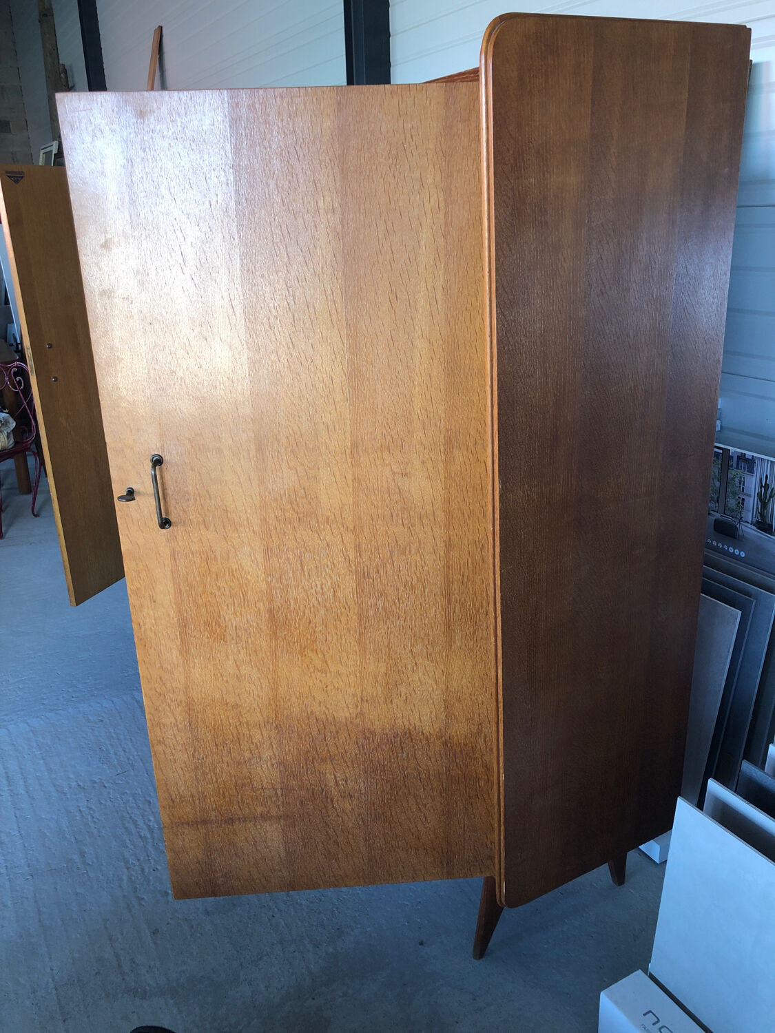 Vintage wardrobe from the 50s, produced by SAM furniture “half-century”