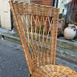 Pair of wicker chairs from the 1960s