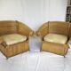 Fauteuil vintage en rotin