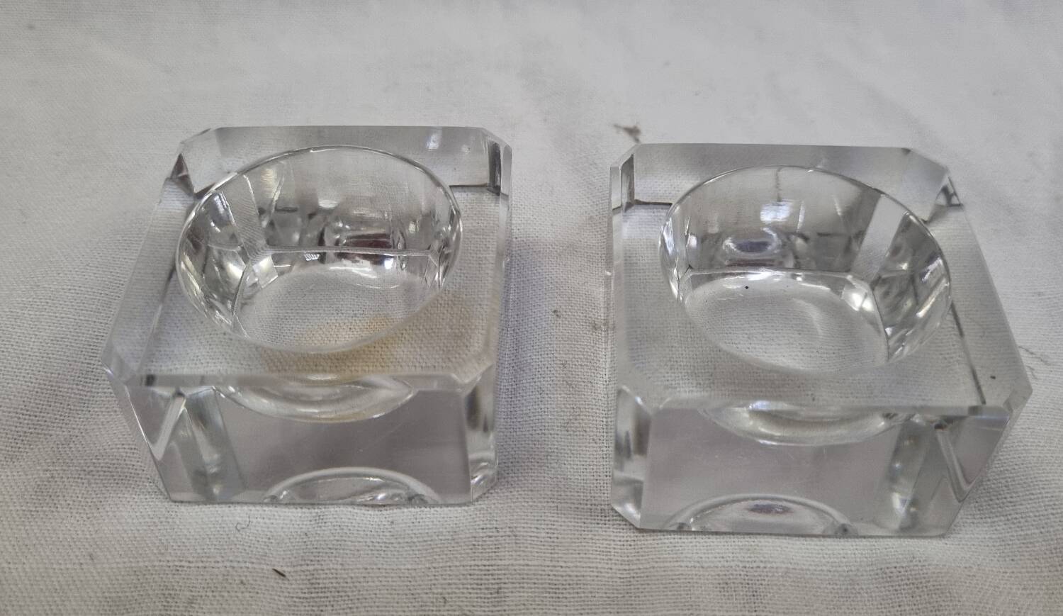 Salerons en cristal de 1970