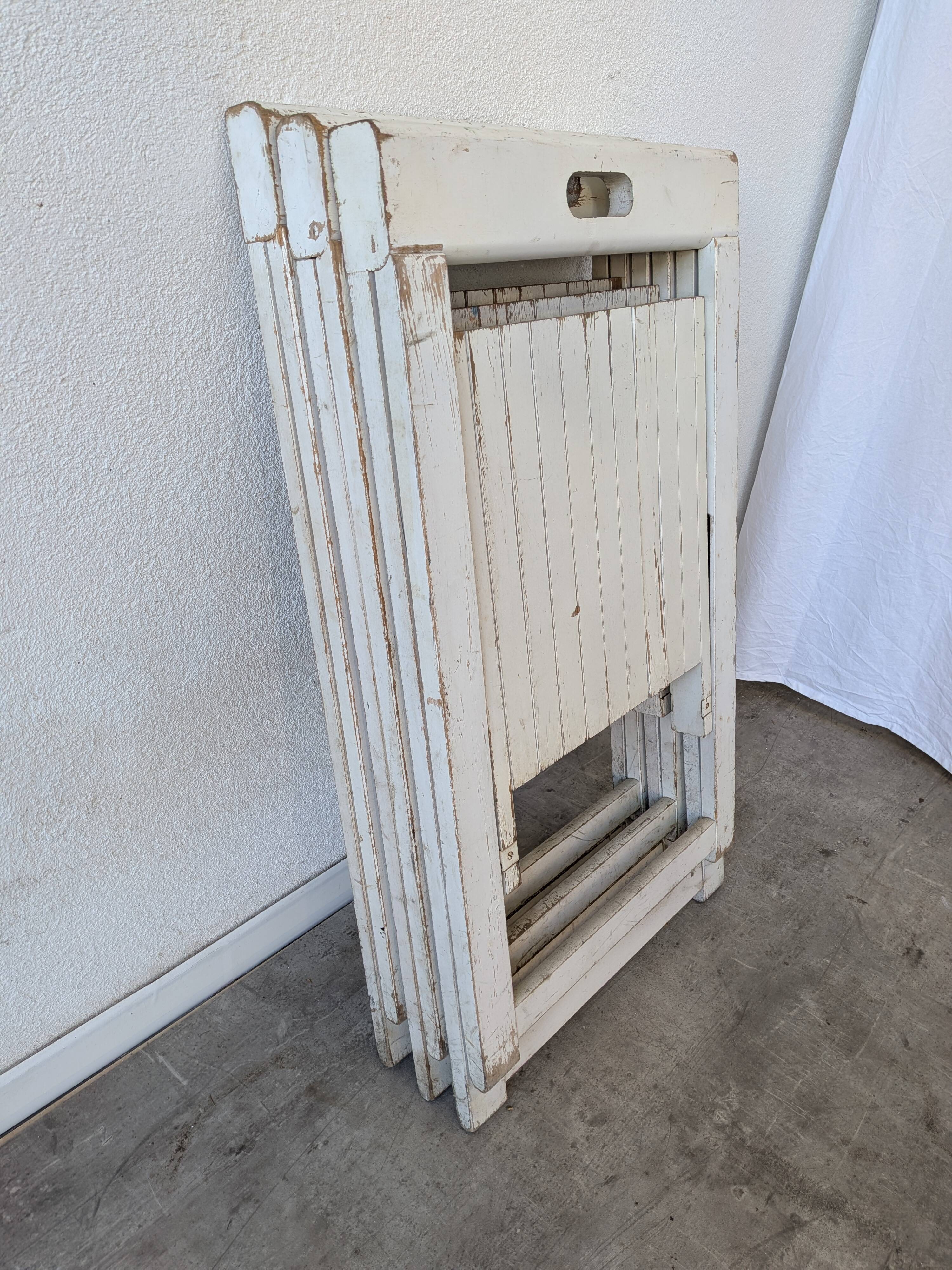 Set of 3 Vintage TRIESTE Foldable Chair by Aldo Jacober, 1970s Mid-Century