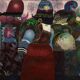 Peinture signée par Simonetta Carpini, années 80