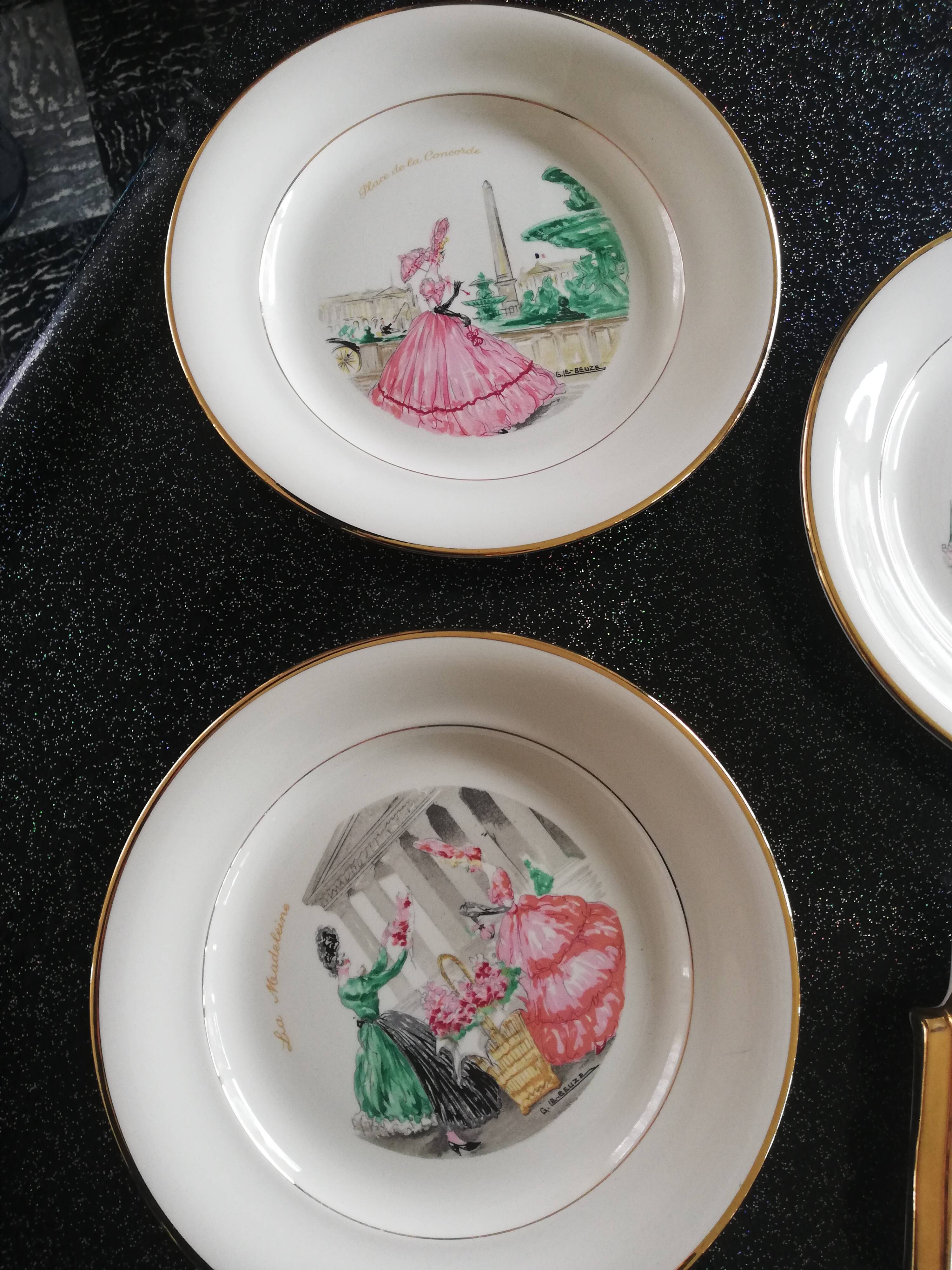 Service to dessert villeroy and boch "Promenade à Paris"