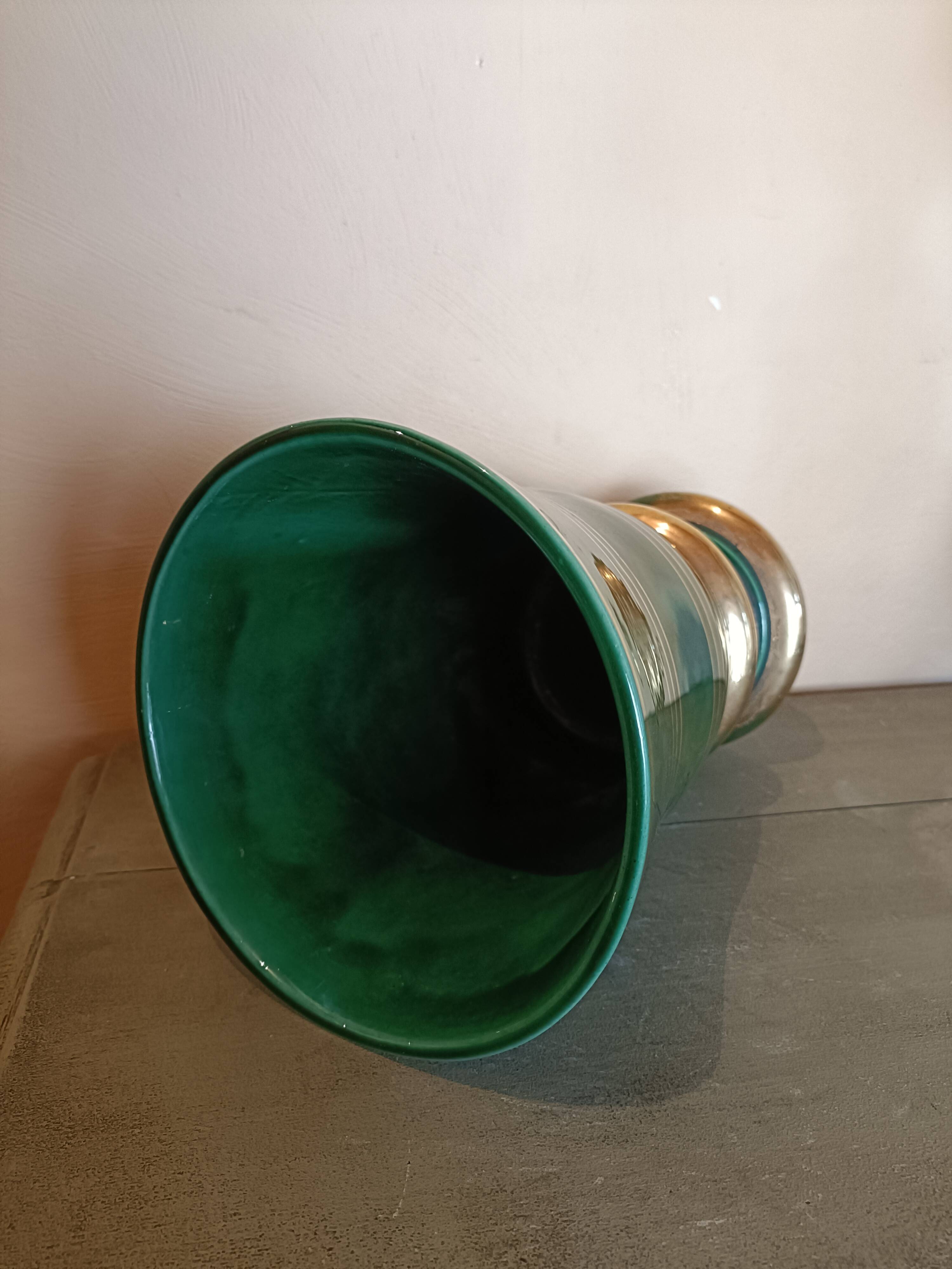 Large St Clément vase signed B. Letalle