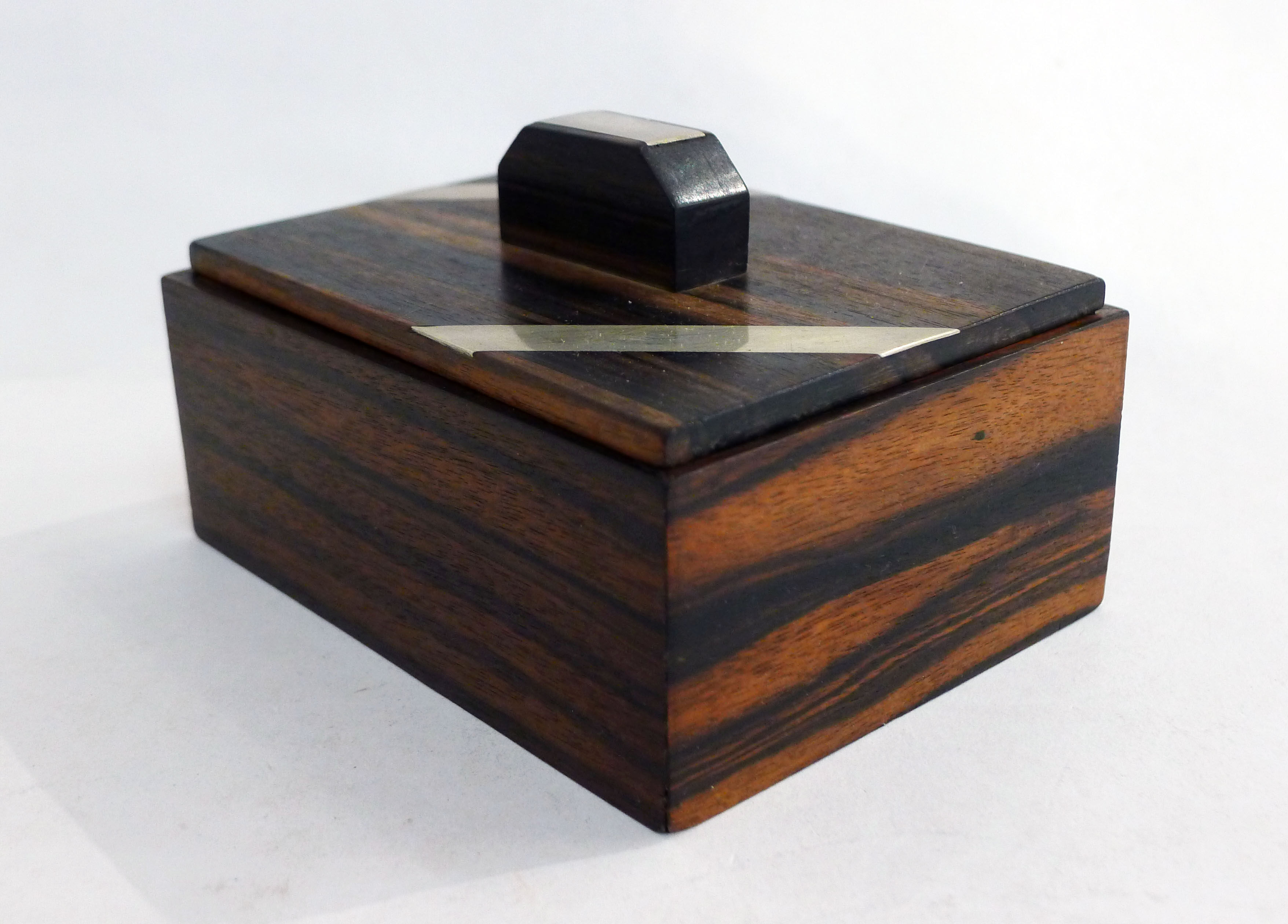 Macassar ebony art deco box