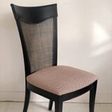 Chaise bois et cannage