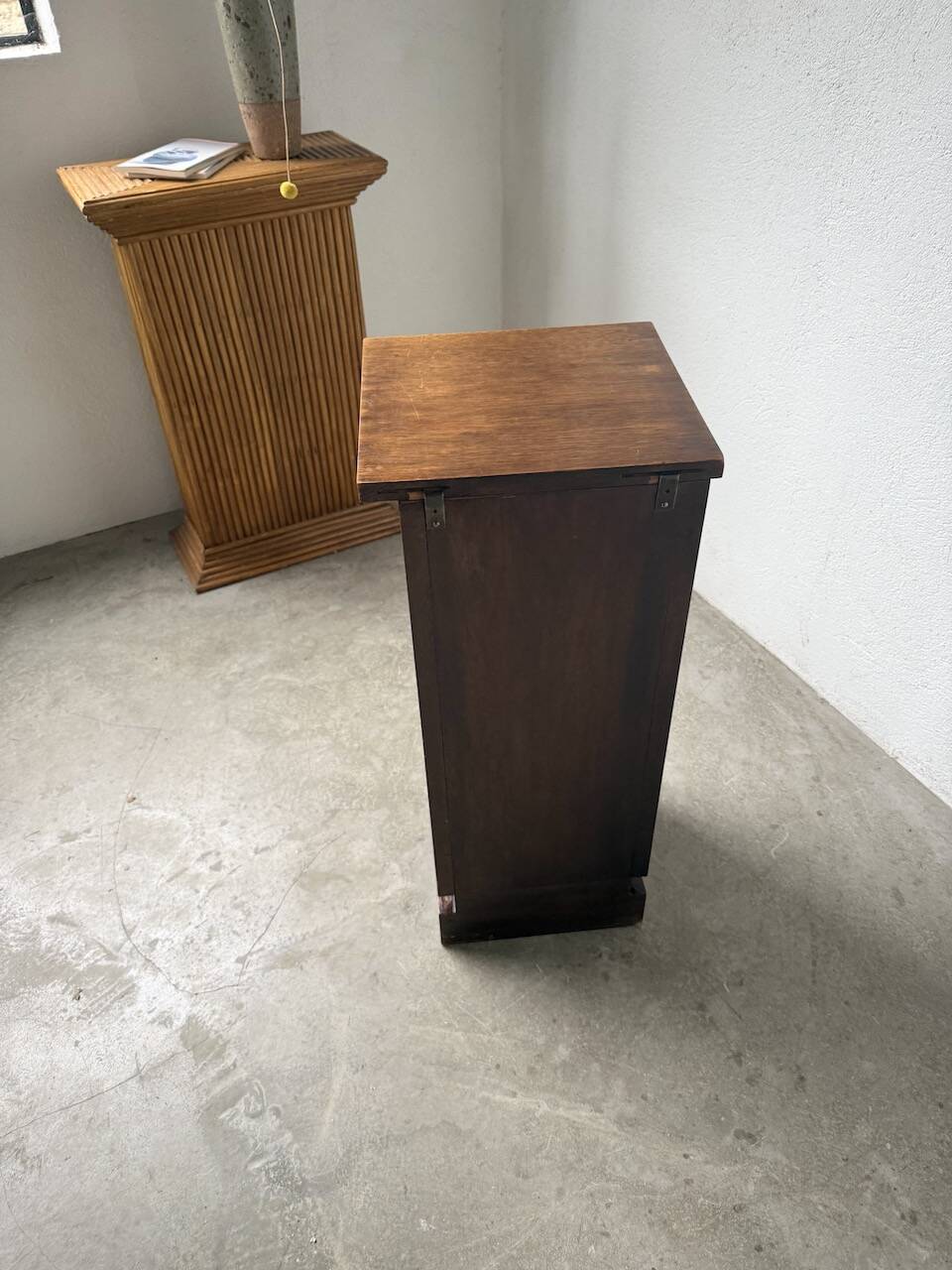 Dudouyt bedside table, oak, 1940.