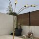 5-light gold floor lamp, 70s design