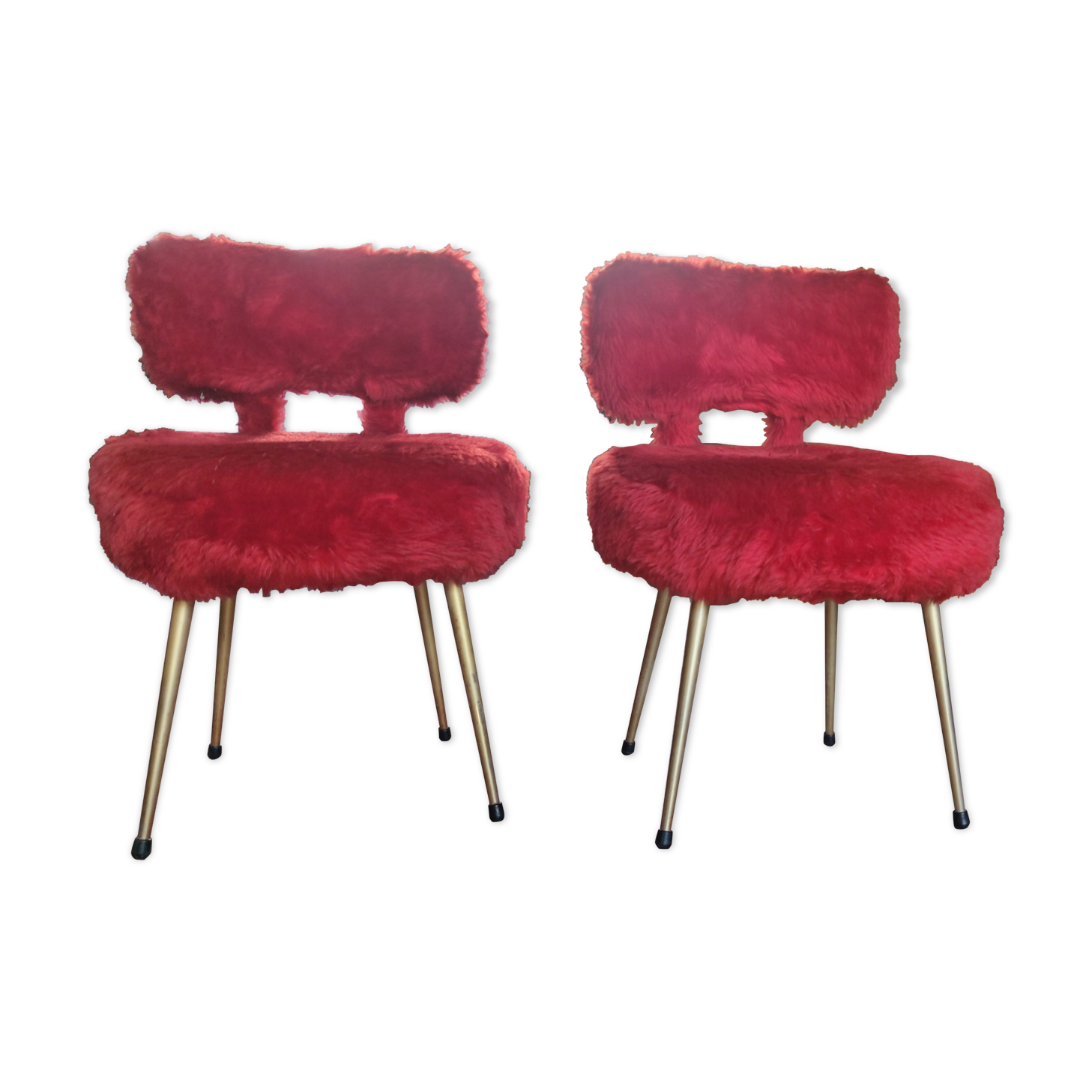 Paire de chaises design années 60