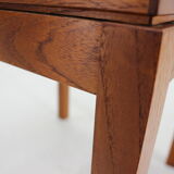 1960s Danish Teak and Tile Side Table