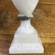 Alabaster lamp base