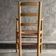 Straw chair with armrests, France